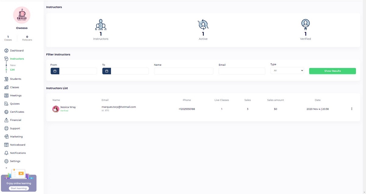 طلاب ومدرسون المؤسسة